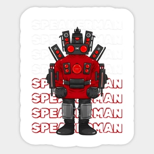 Skibidi Toilet Titan Speakerman New Sticker